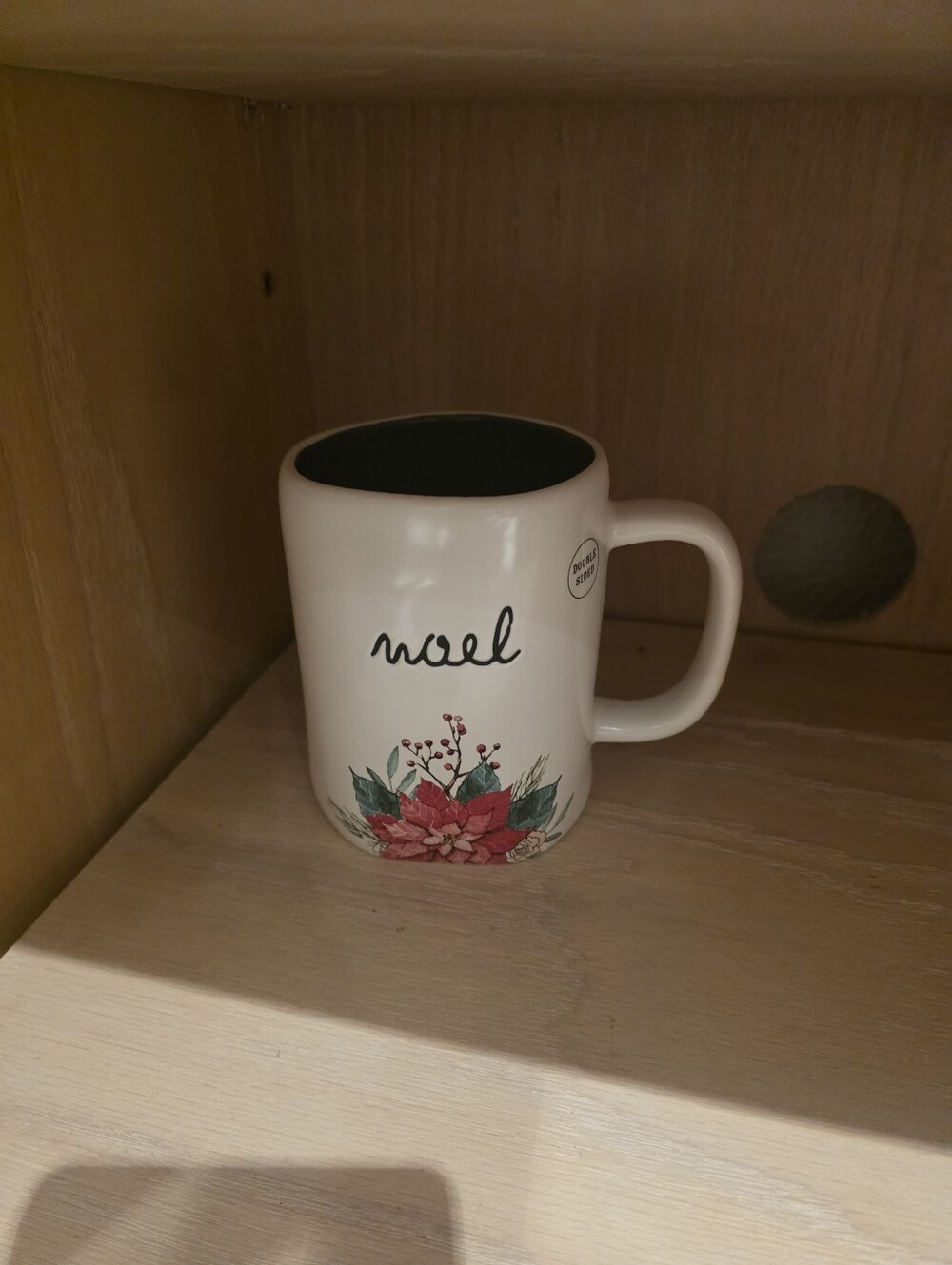 Noel Floral Ceramic Coffee Mug - White